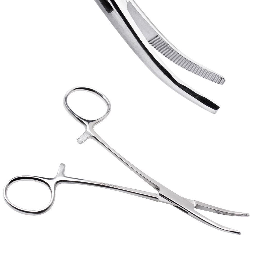 Curved Hemostat Forceps