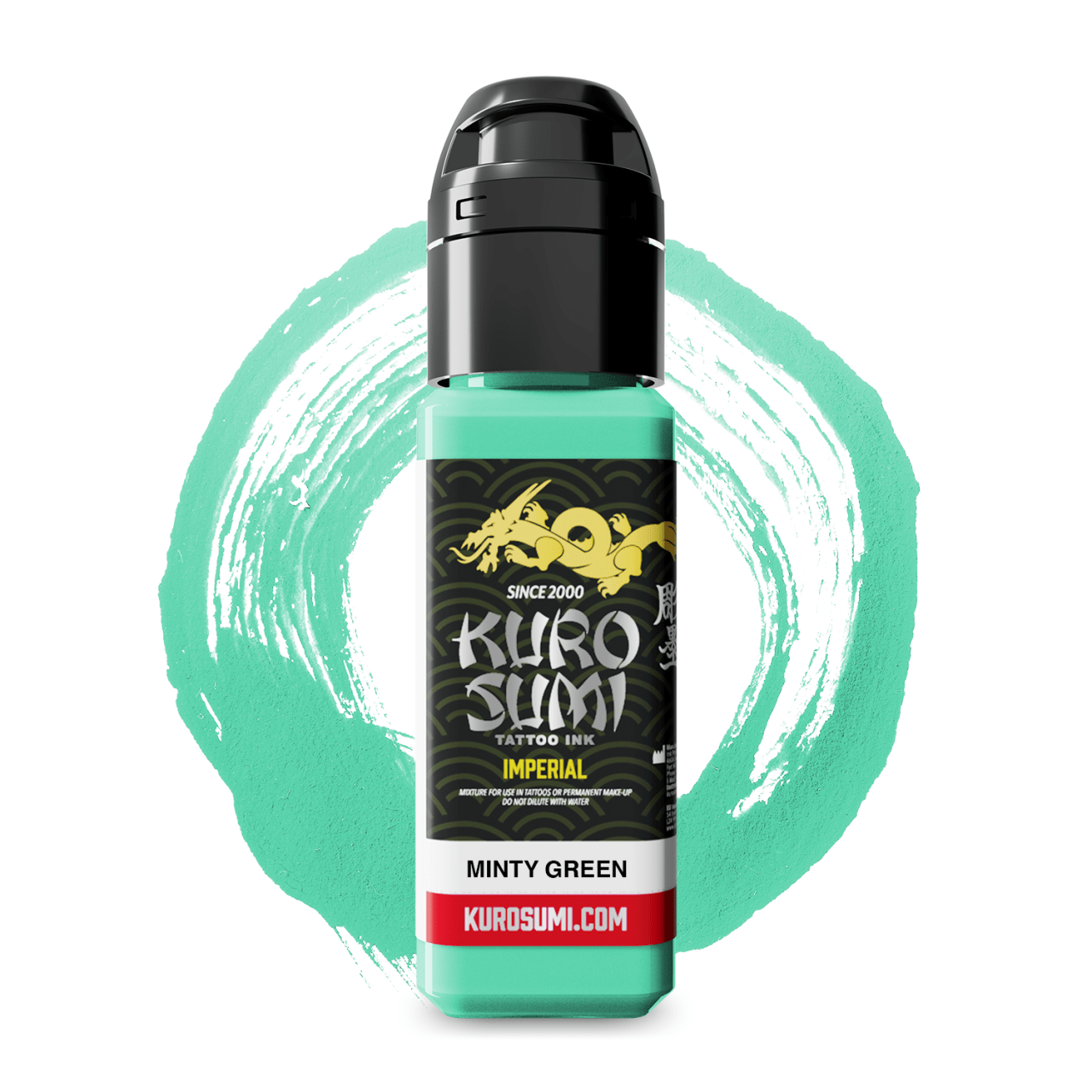 Kuro Sumi Imperial Tattoo Ink - Minty Green 22ml