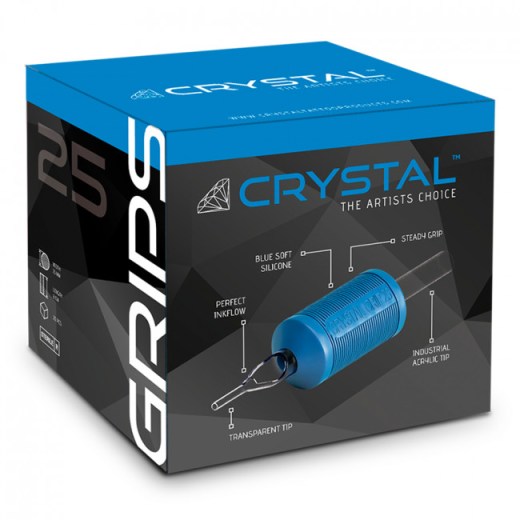 Crystal Disposable Grips 25mm - Diamond