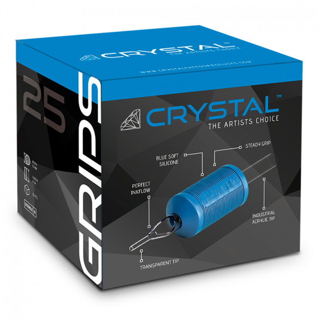 Crystal Disposable Grips 25mm - Diamond