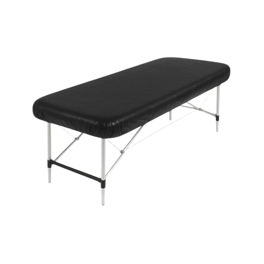 Elasticated Fitted Tattoo Bed Covers - Black