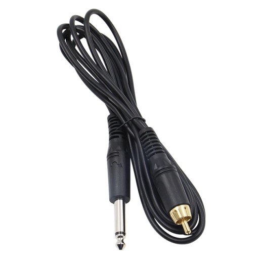 Black Silicone RCA / Clip Cord