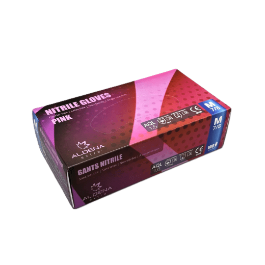 Aldena Nitrile Gloves - Pink