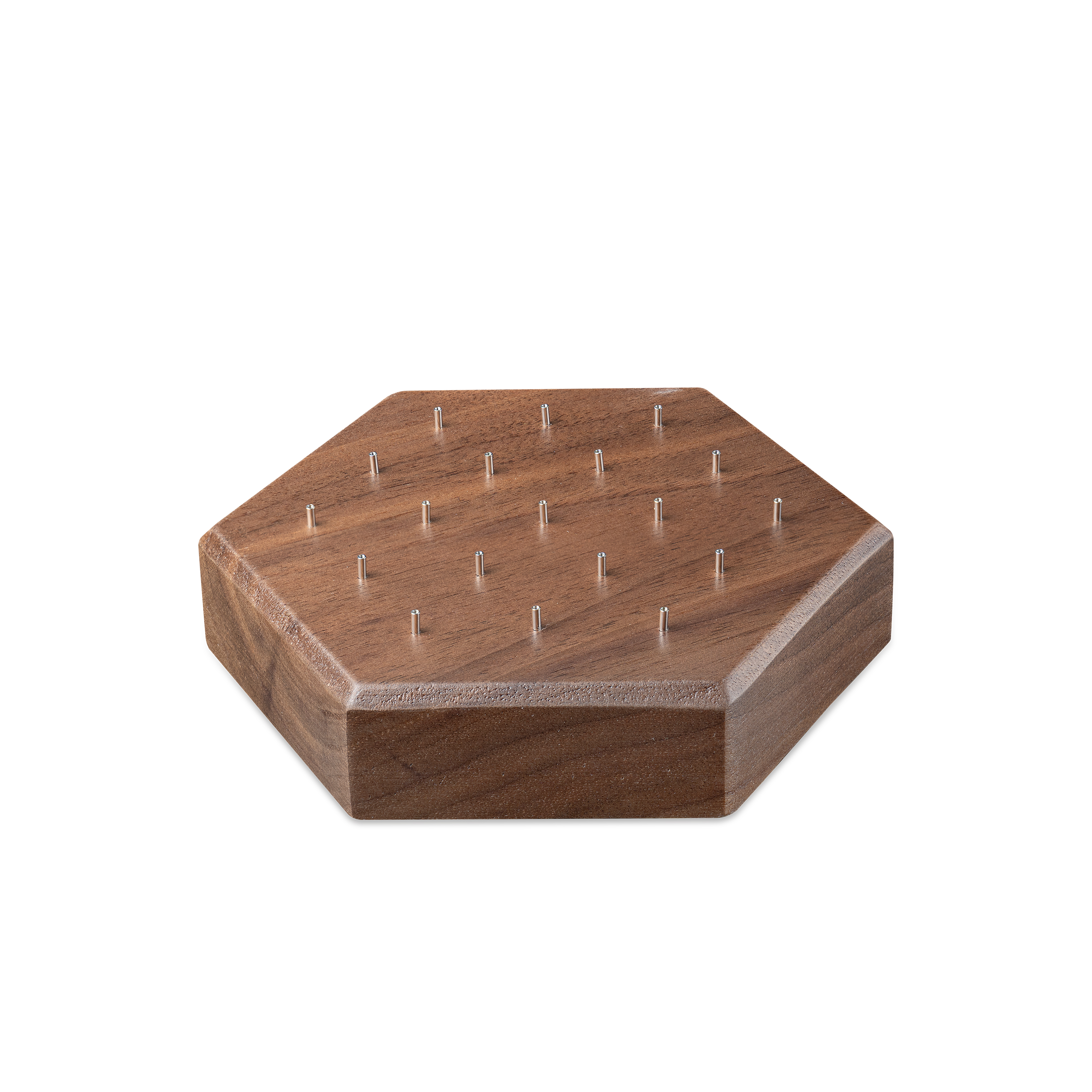 Solid Walnut Wood Hexagon Body Jewelry Display
