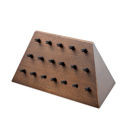 Beech Wood Trapezoid Display