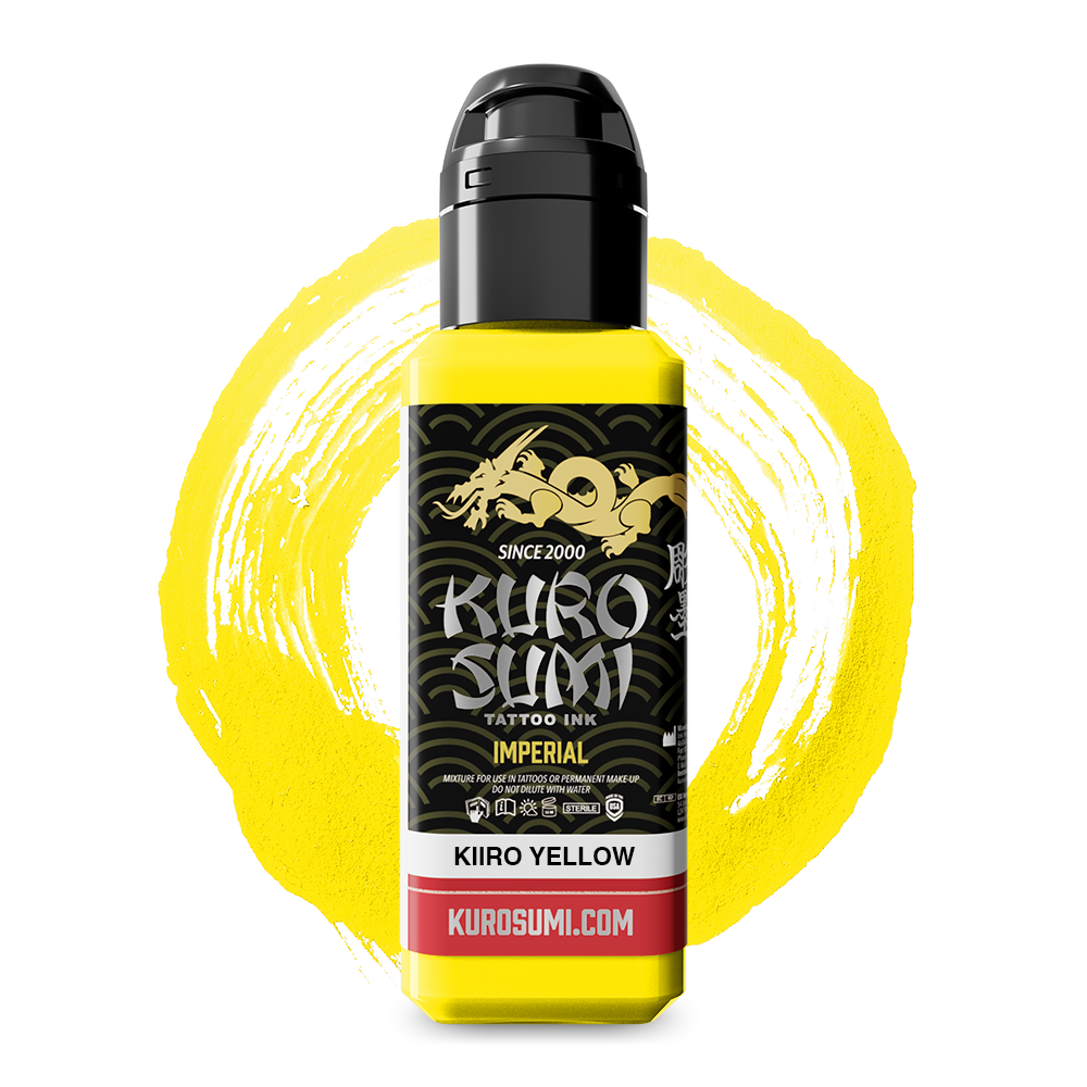 Kuro Sumi Imperial Tattoo Ink - Kiiro Yellow 44ml