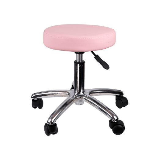 Round Tattoo Artist Chair - Pink