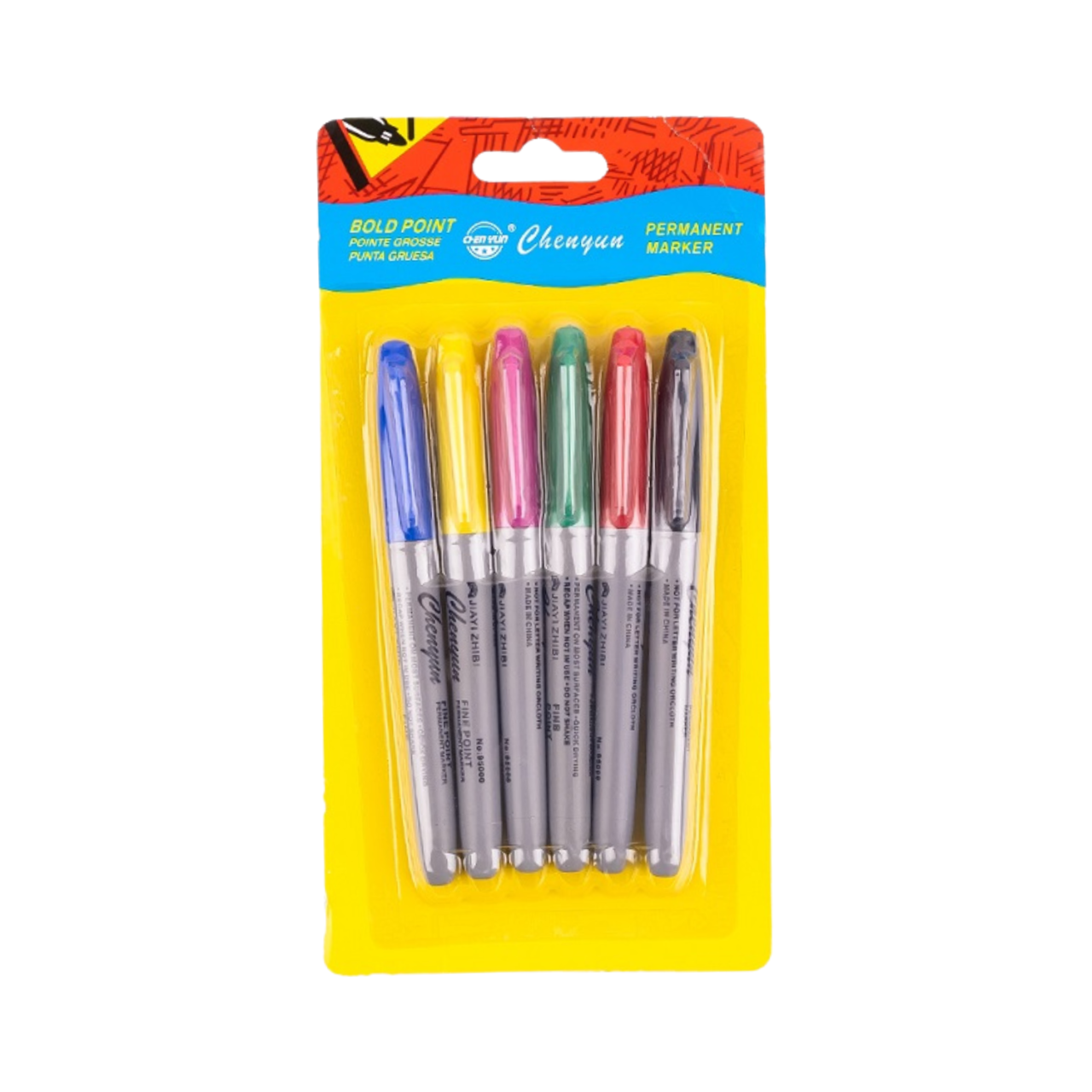Tattoo Permanent Markers - Set of 6