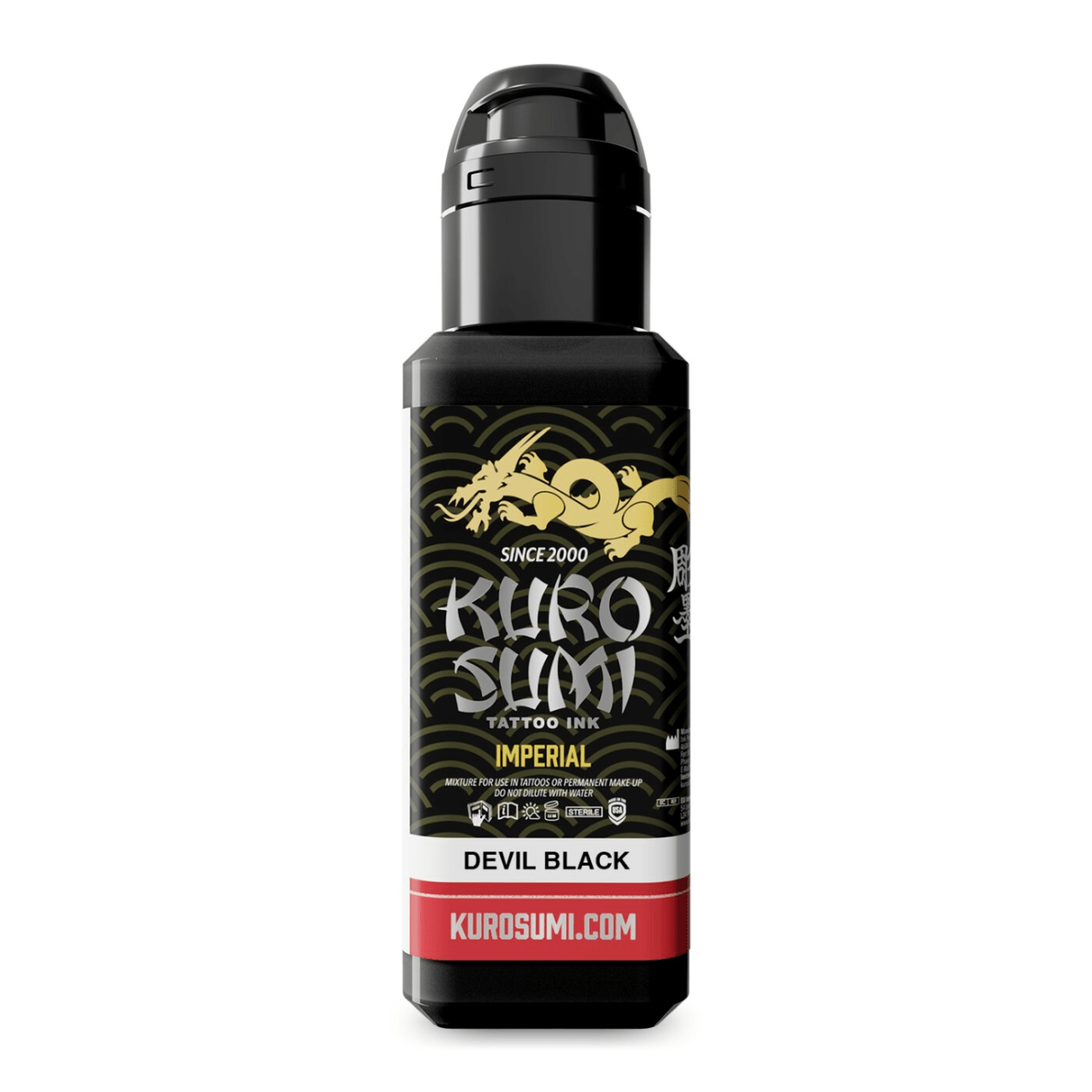 Kuro Sumi Imperial Tattoo Ink - Zhang Po Devil Black Greywash 44 ml