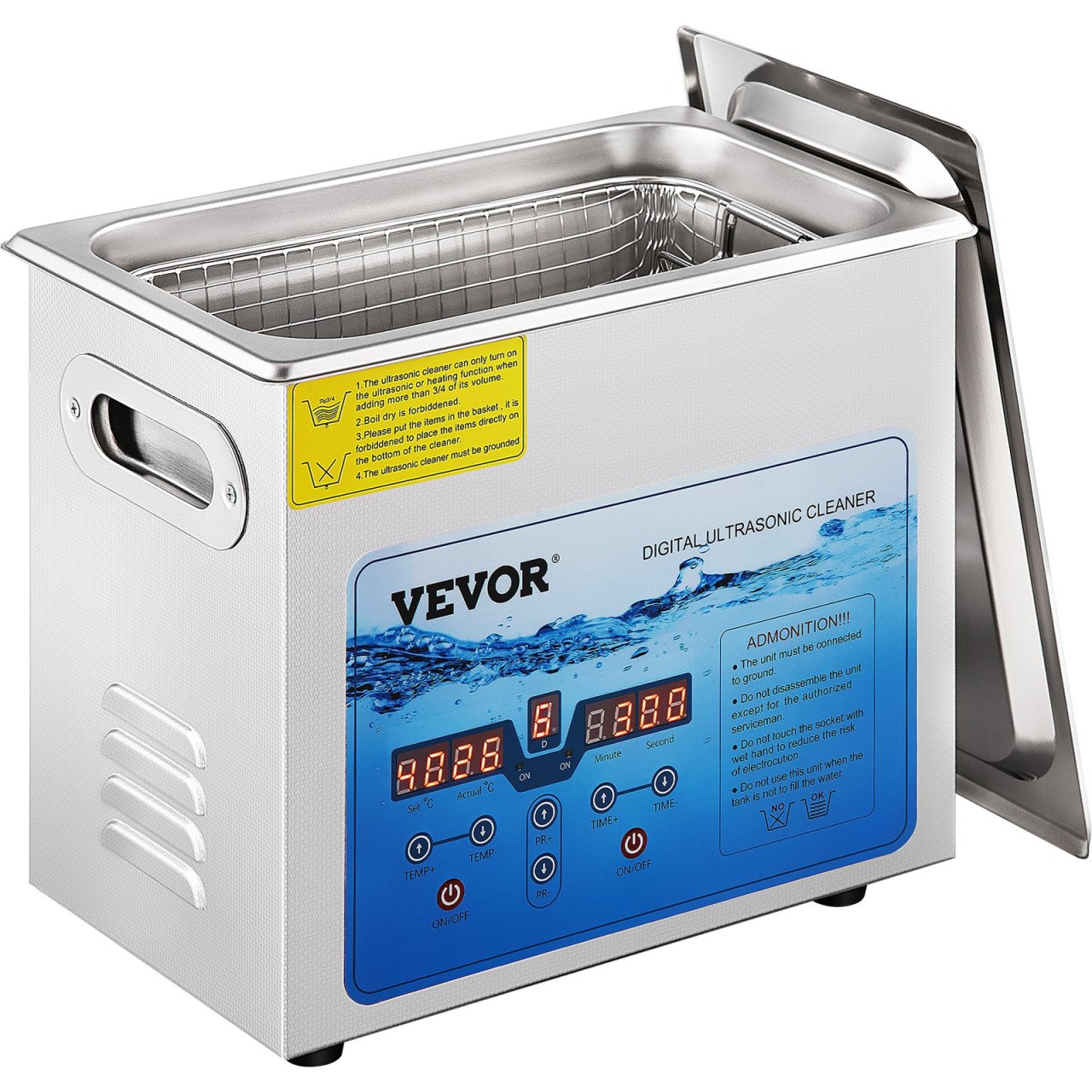 Ultrasonic Cleaner With Digital Timer and Heater
