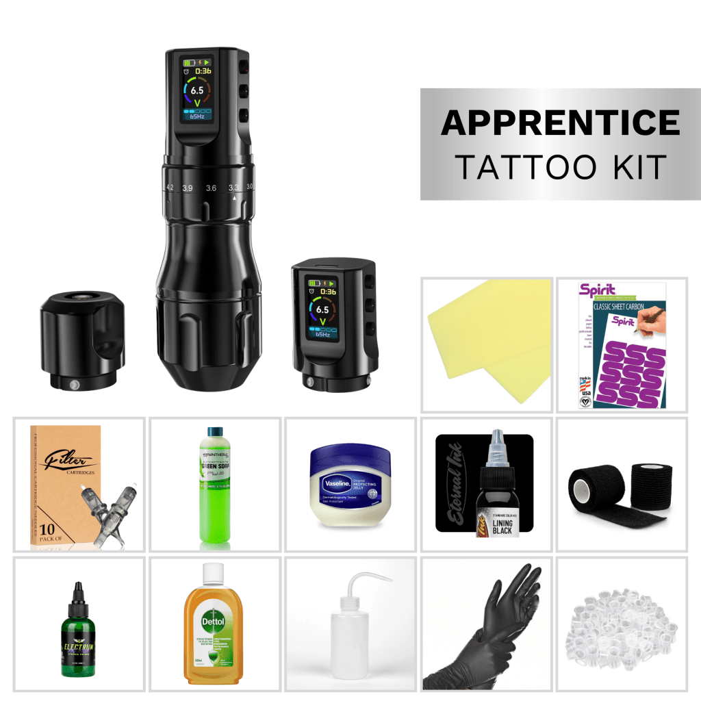 Apprentice Tattoo Kit - Inkone Prick Wireless Tattoo Machine