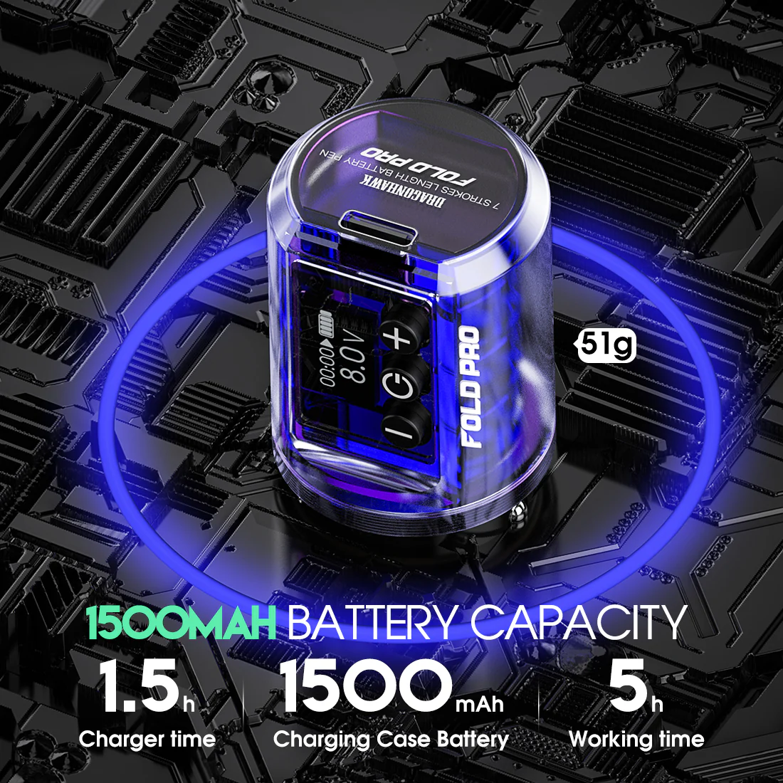 Dragonhawk Fold Pro Wireless Battery Pack