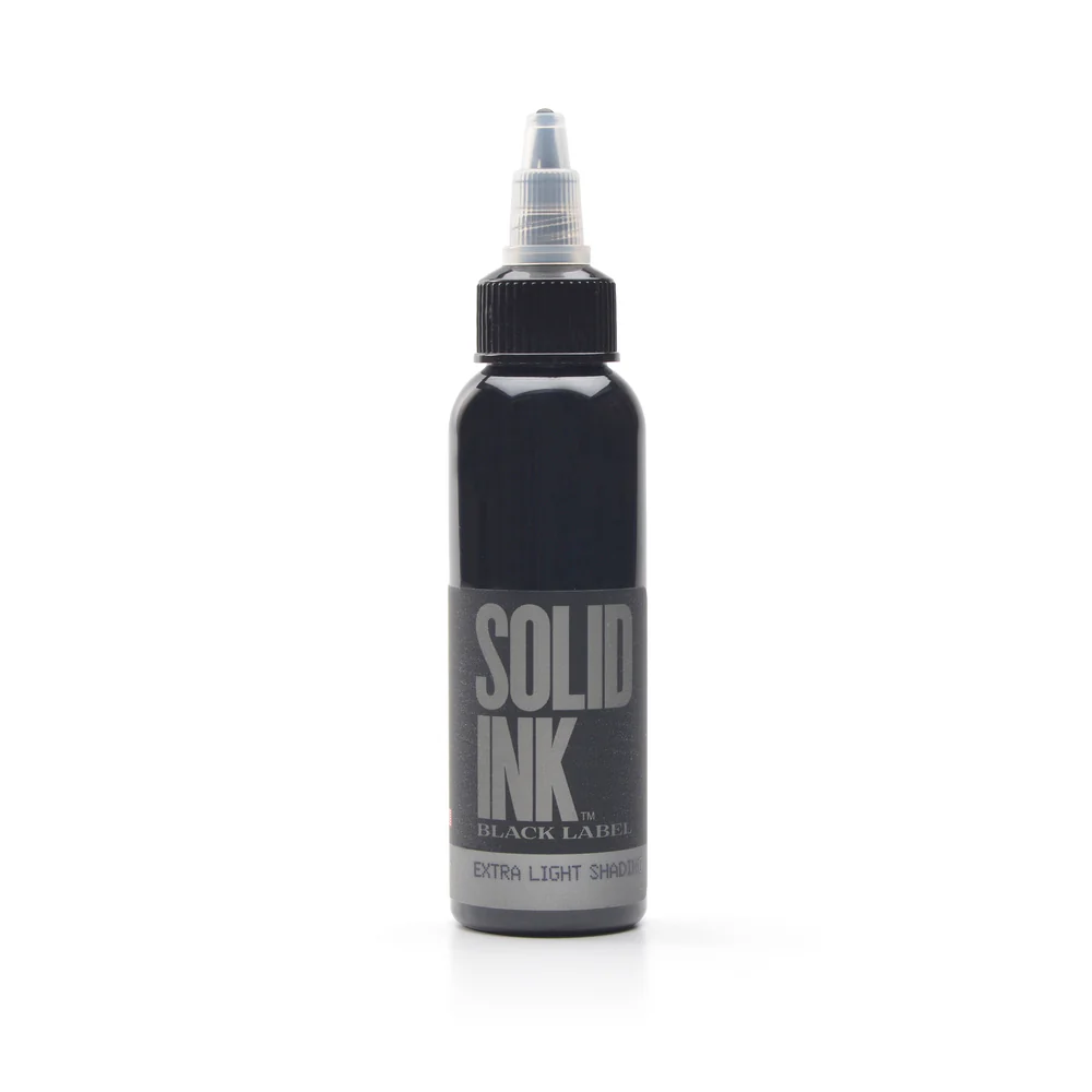 30ml bottle of Solid Ink Black Label Greywash - Extra Light Shading Ink