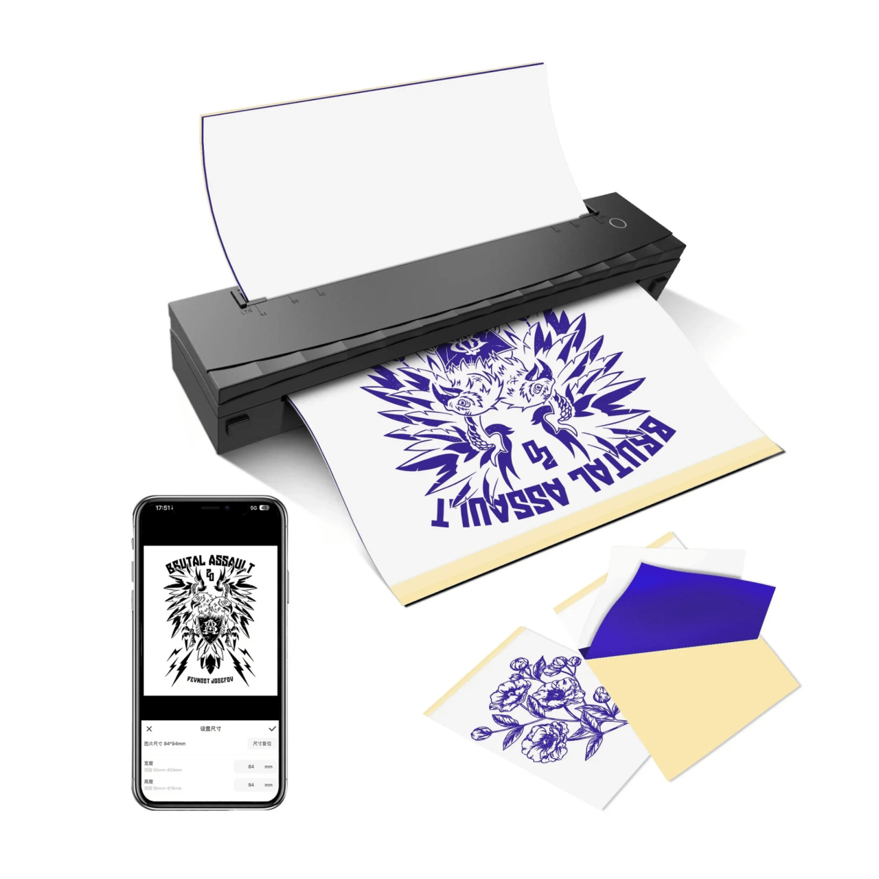 D80 Tattoo Stencil Thermal Printer