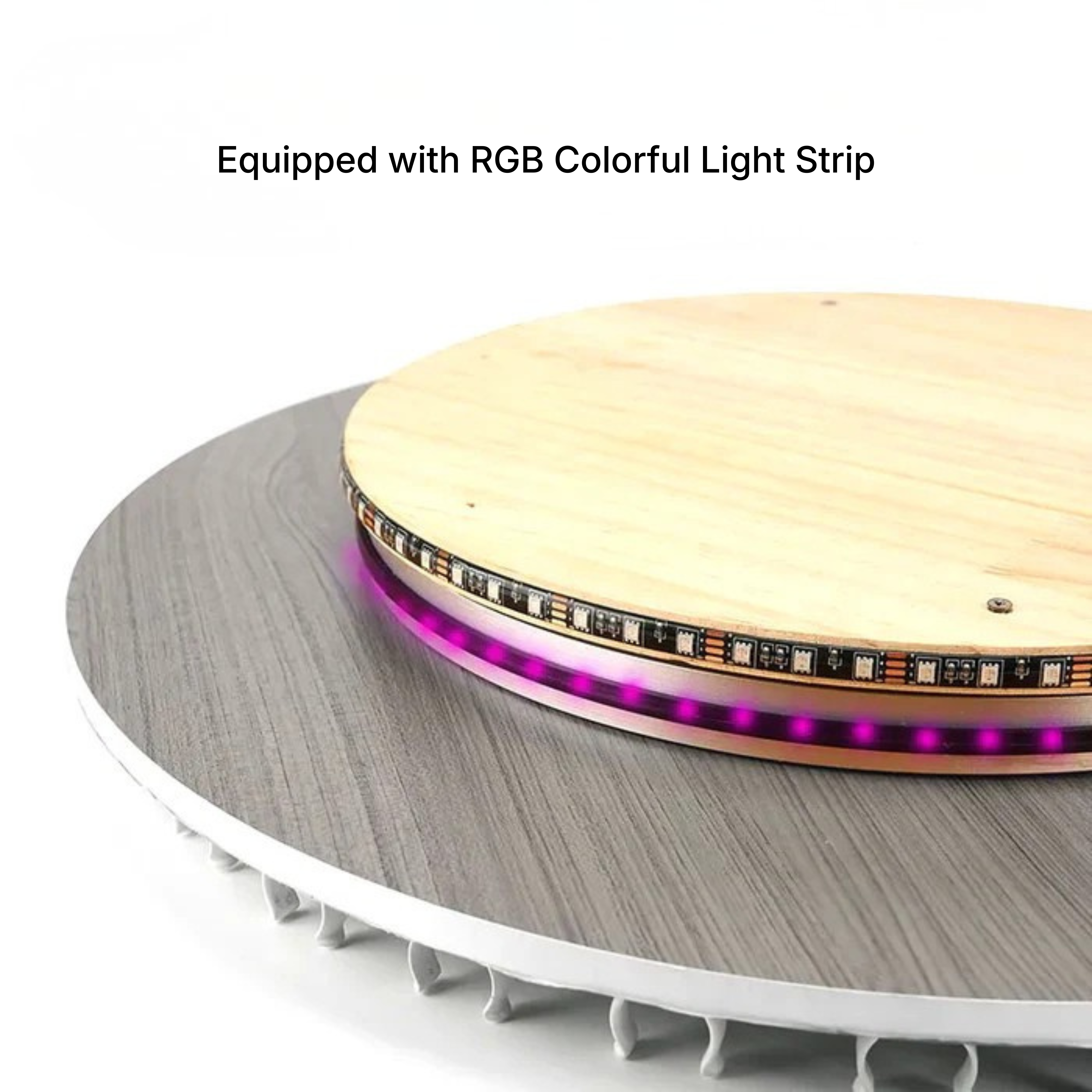 360 Rotating Ink Wheel Display - With RGB Light Strip