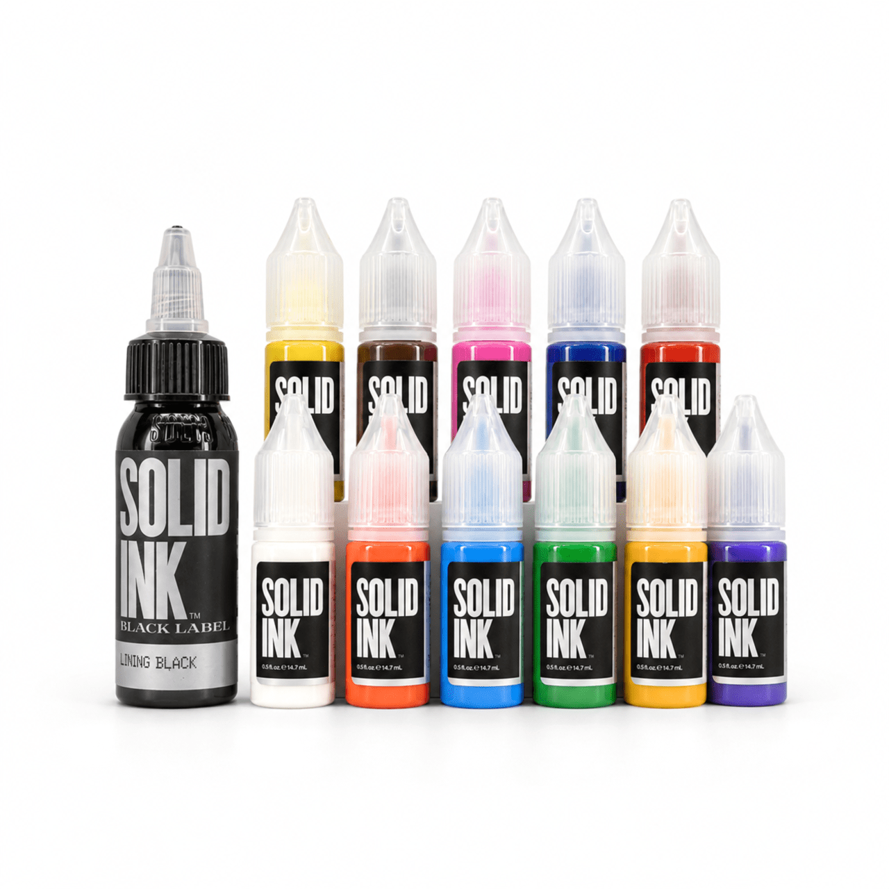 Solid Ink - Mini Travel Set 12 x 15ml NEW Anti-Leak Bottles