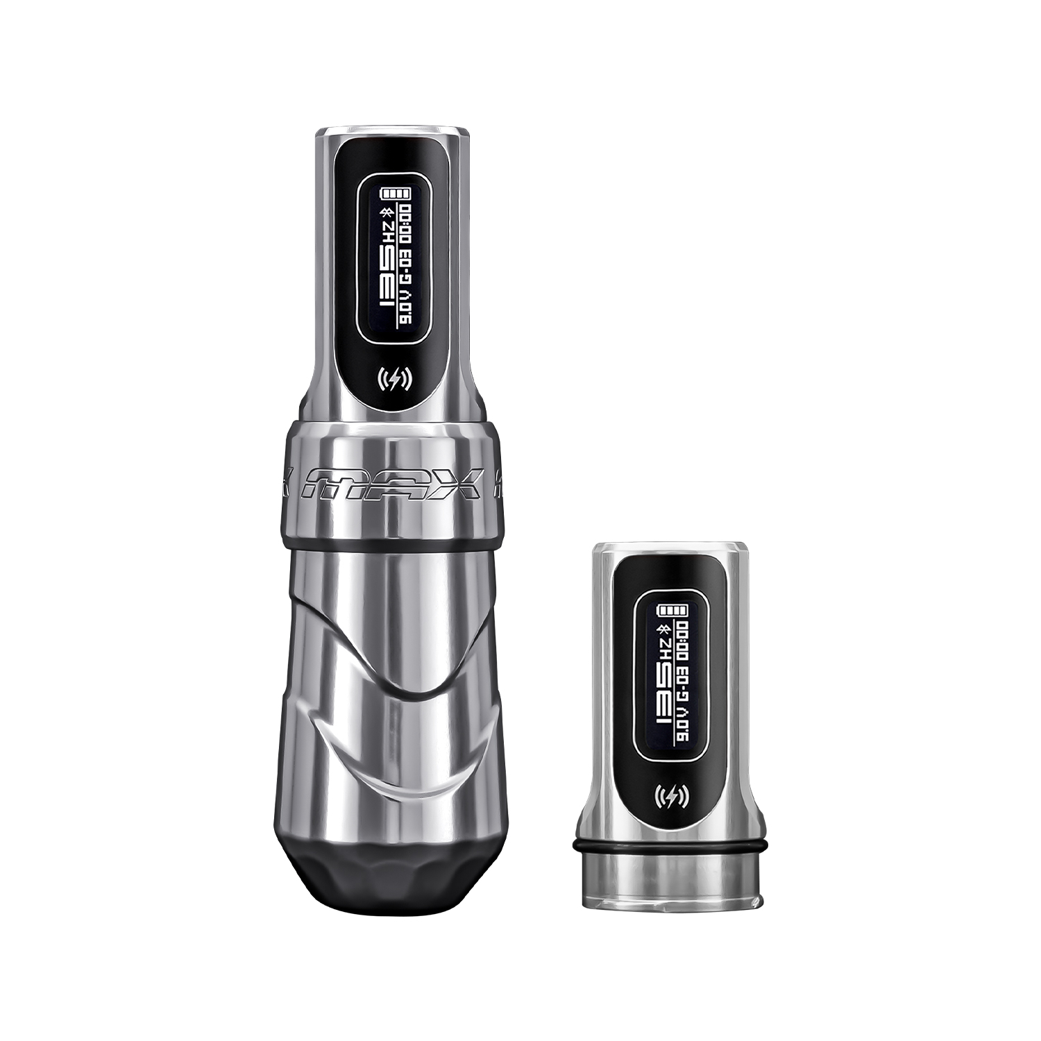 FK Irons Flux Max with 2x PowerBolt II - Blade Wireless Tattoo Machine
