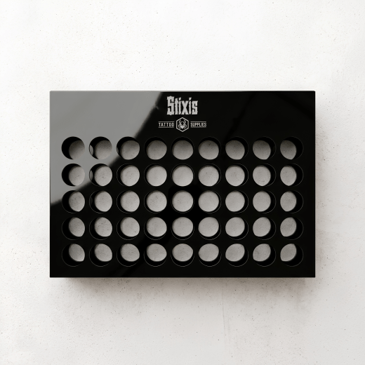 Custom Plexiglass Tattoo Ink Rack – 45 Bottles