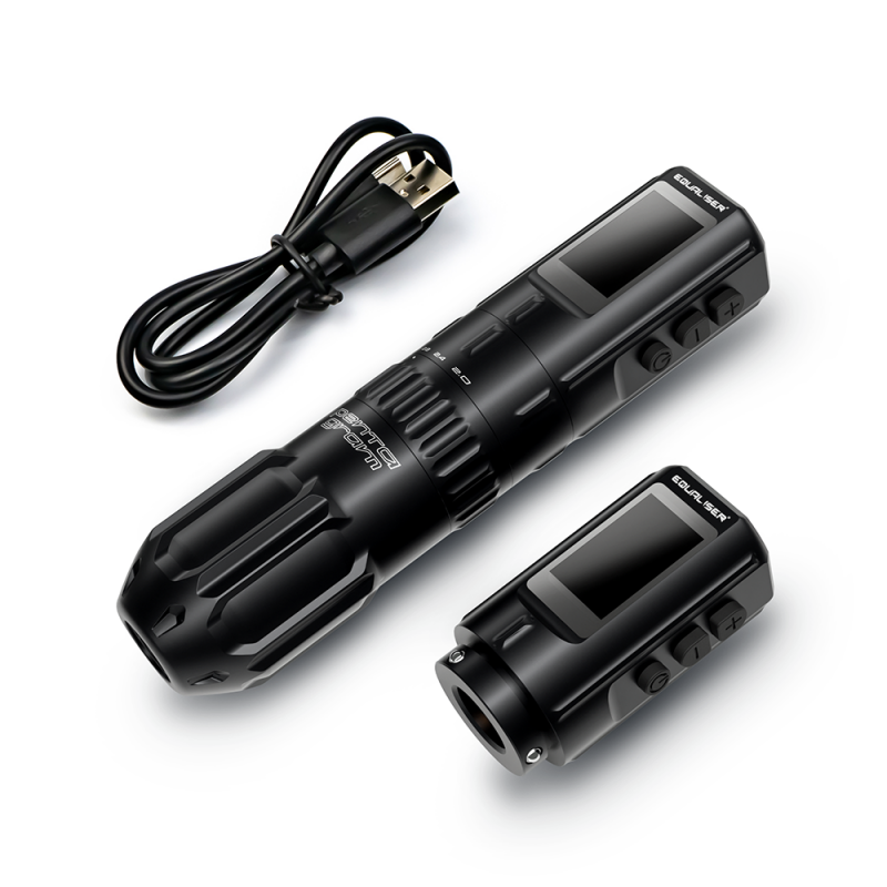 Equaliser Pentagram Wireless Tattoo Machine with 2 batteries
