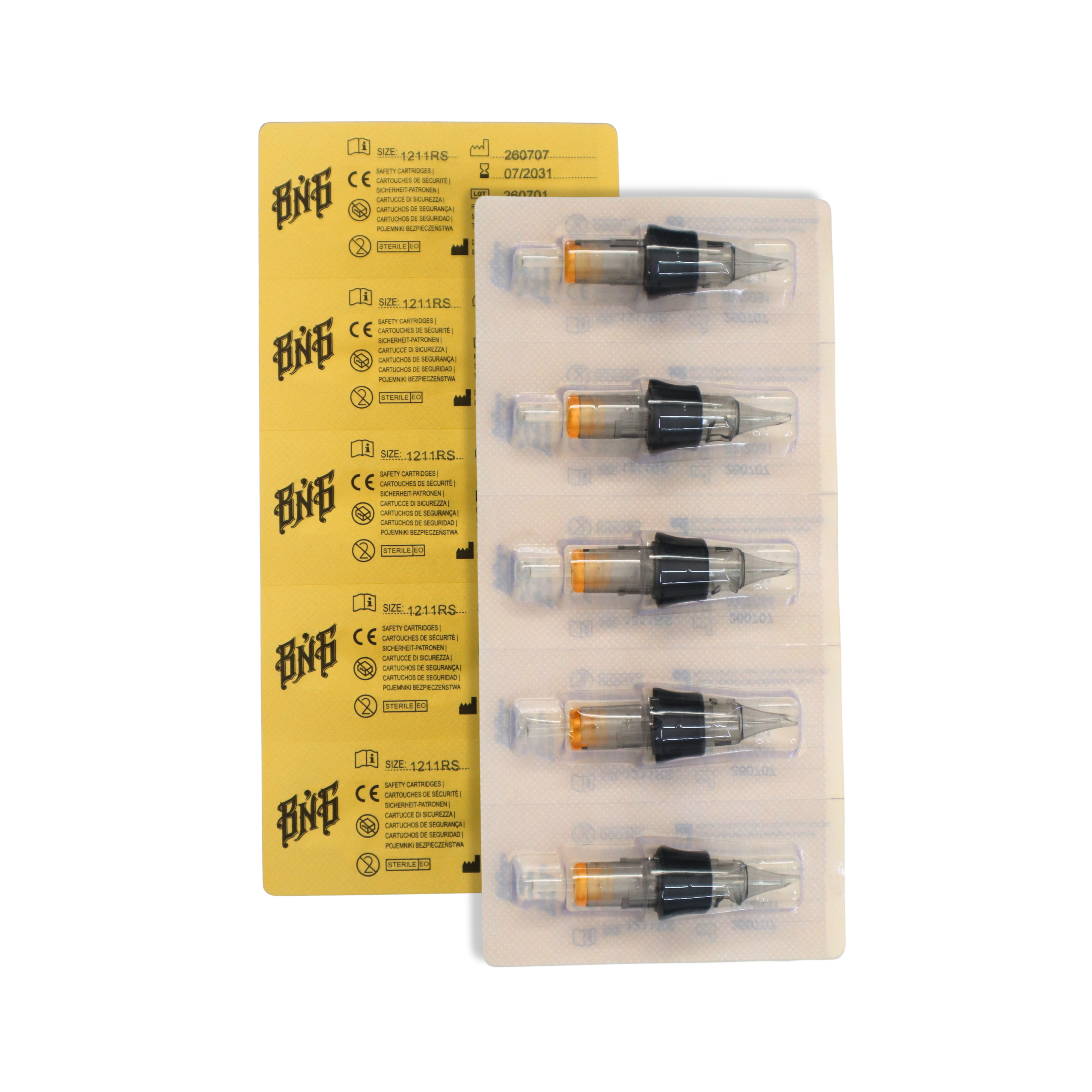 Black N' Gold Premium Finger Ledge Comfort Tattoo Cartridge Needles